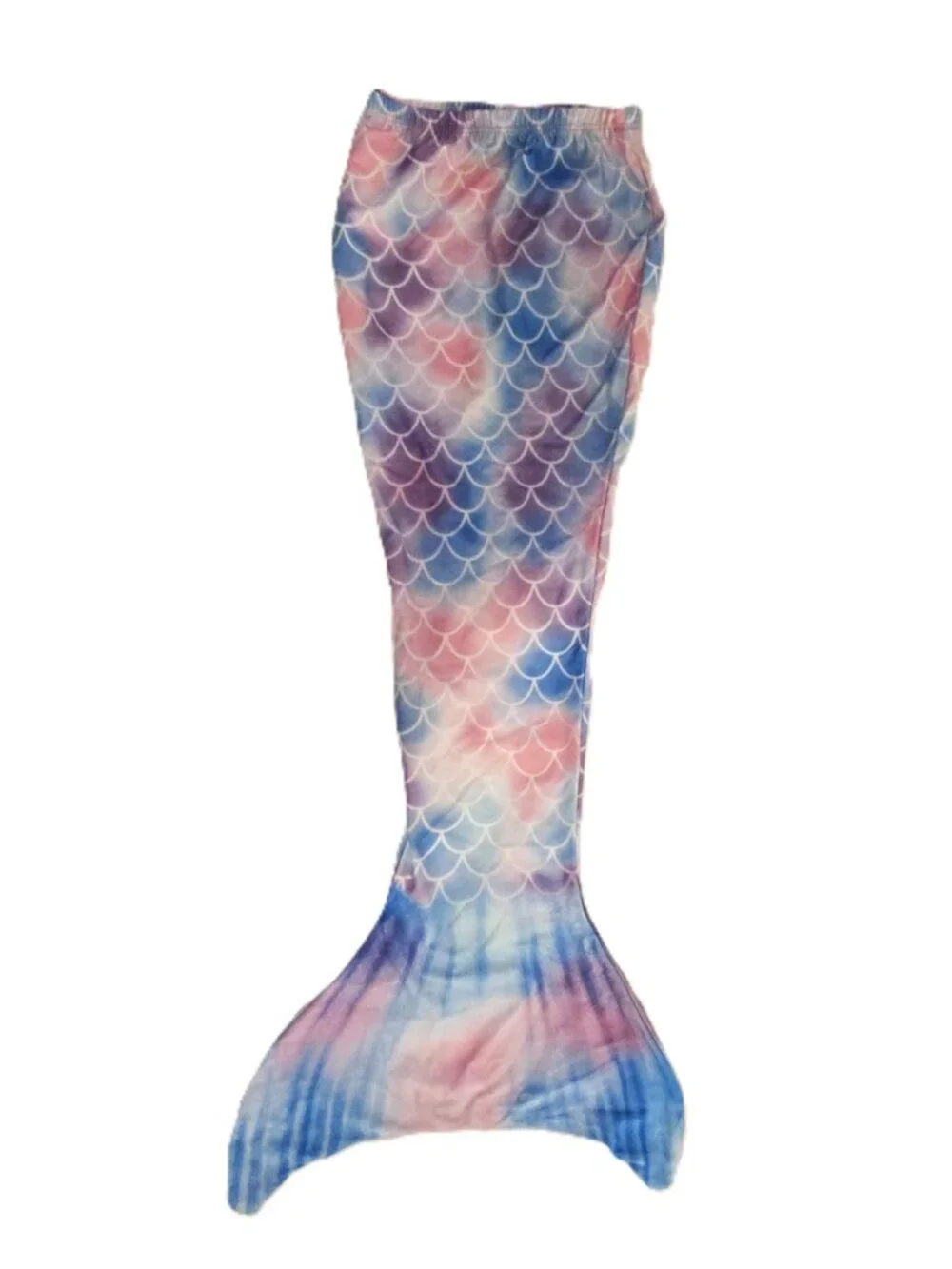 Girls Mermaid Tail Size 6-6X Hole for Feet Blue Pink Purple Dress-Up NO TOP